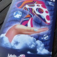 Front of menu  at Mellow Mushroom in Beaumont