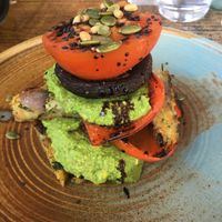 Vegan zucchini fritters   at Kapitol Kitchen in Wanneroo