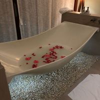 In-room herbal bath at Fusion Resort in Cam Ranh