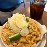 mexican vegan mac and rootbeer   at Homeroom in Oakland