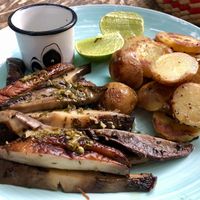 Portobello filete (amazing!) at Cafetería Tambien in Puebla