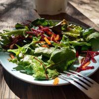 Mixed side salad at Cafetería Tambien in Puebla