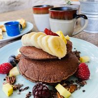 Hot cakes   at Cafetería Tambien in Puebla