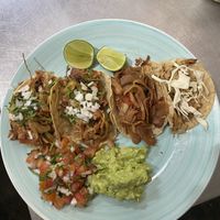 Trilogia de tacos  at Cafetería Tambien in Puebla