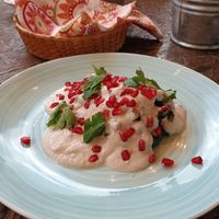 Chile en nogada vegano at Cafetería Tambien in Puebla