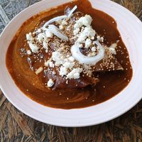 Enmoladas Augustinas (seasonal) at Cafetería Tambien in Puebla
