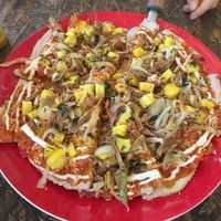 Hawaii pizza at Cafetería Tambien in Puebla