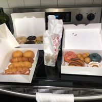 lol aches and donuts  at Vegan Donut-Gelato in Houston