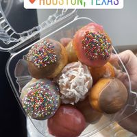 Variety donut holes  #Veganuary at Vegan Donut-Gelato in Houston