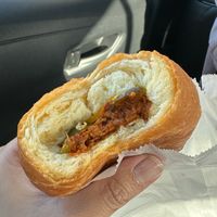 Chorizo & jalapeño kolache at Vegan Donut-Gelato in Houston