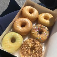 Half dozen assorted donuts   at Vegan Donut-Gelato in Houston