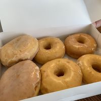 Cream filled and glazed at Vegan Donut-Gelato in Houston