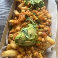 Loaded Curry Fries   at The Bays Kitchen in Saint Helens