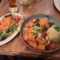 Vegan Tajin and side salad #Veganuary at Kaiser Otto in Munich