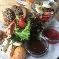 Herzhaftes veganes Frühstück  at Klippkroog in Hamburg