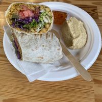 Chickpea Wrap/nohut dürüm  at Vegan Kantin in Bursa