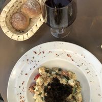 El greco salas, this one with added feta   at Calanda in Chur