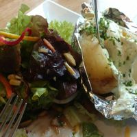 Baked potato with avocado cream at Calanda in Chur