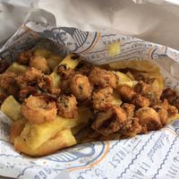 ‘Calamari’ and chips  at Gino's Fryer  in Largs