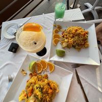 Vegan vegetable paella at Monica in Tenerife