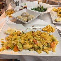 Vegetable paella  at Monica in Tenerife