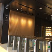 Scan QR code here to get through to the elevator area at The Flow in Shanghai