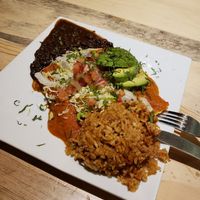 Vegan enchiladas at Frescana Mexican Bistro in South Lake Tahoe