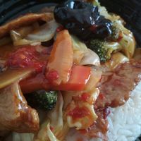 Kung Pao with veggie steal at Jade-Imbiss in Dusseldorf