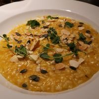 butternut squash risotto at Belgo in London