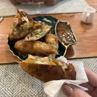 Deep fried Spring Rolls (can’t remember the name of them) they’re massive and a meal in themselves)  at Le Voyage in Coron