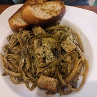 Pesto pasta at Le Voyage in Coron