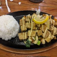 Tofu sisig at Le Voyage in Coron
