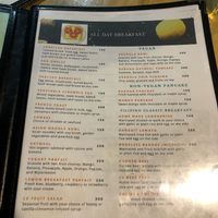 24/11-2018 menu at Le Voyage in Coron