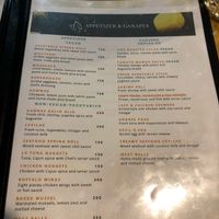 24/11-2018 menu at Le Voyage in Coron