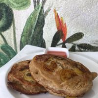 Oat and banana pancakes  at Le Voyage in Coron