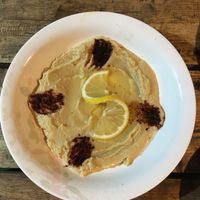 Hummus w/ pitta (not in the photo)  at Le Voyage in Coron