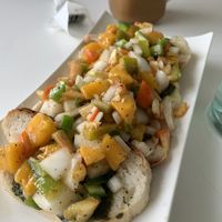 Delusions mango bruschetta  at Le Voyage in Coron