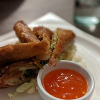 Spring rolls at Le Voyage in Coron