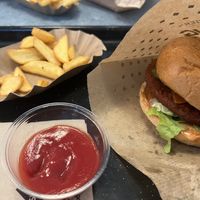 Swing burger combo (drink outside the shot)  at Swing Kitchen - Georgenstraße in Berlin