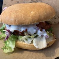 Chili Burger at Swing Kitchen - Georgenstraße in Berlin