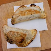 vegan mushroom empanadas at Pit Stop in Copacabana