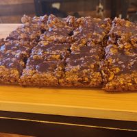 Vegan brownie with chocolat and avena at Pit Stop in Copacabana