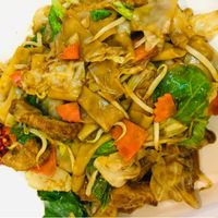 Unflattering photo of tasty fried noodles! at Ying Garden Vegetarian 颖园素食 in Central Singapore