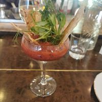 Lingonberry gazpacho at Nomad in Stockholm