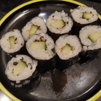 Cucumber maki at YO! Sushi in Cardiff