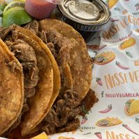 Burria plate  at Nissi Vegan in Austin