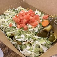 Nachos. Ask for extra cheese  at Nissi Vegan in Austin