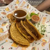Birria Tacos  at Nissi Vegan in Austin