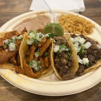 Tacos, burrito, chalupas, birrias, and even the burger tastes amazing ! #Veganuary at Nissi Vegan in Austin