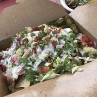 Nachos at Nissi Vegan in Austin